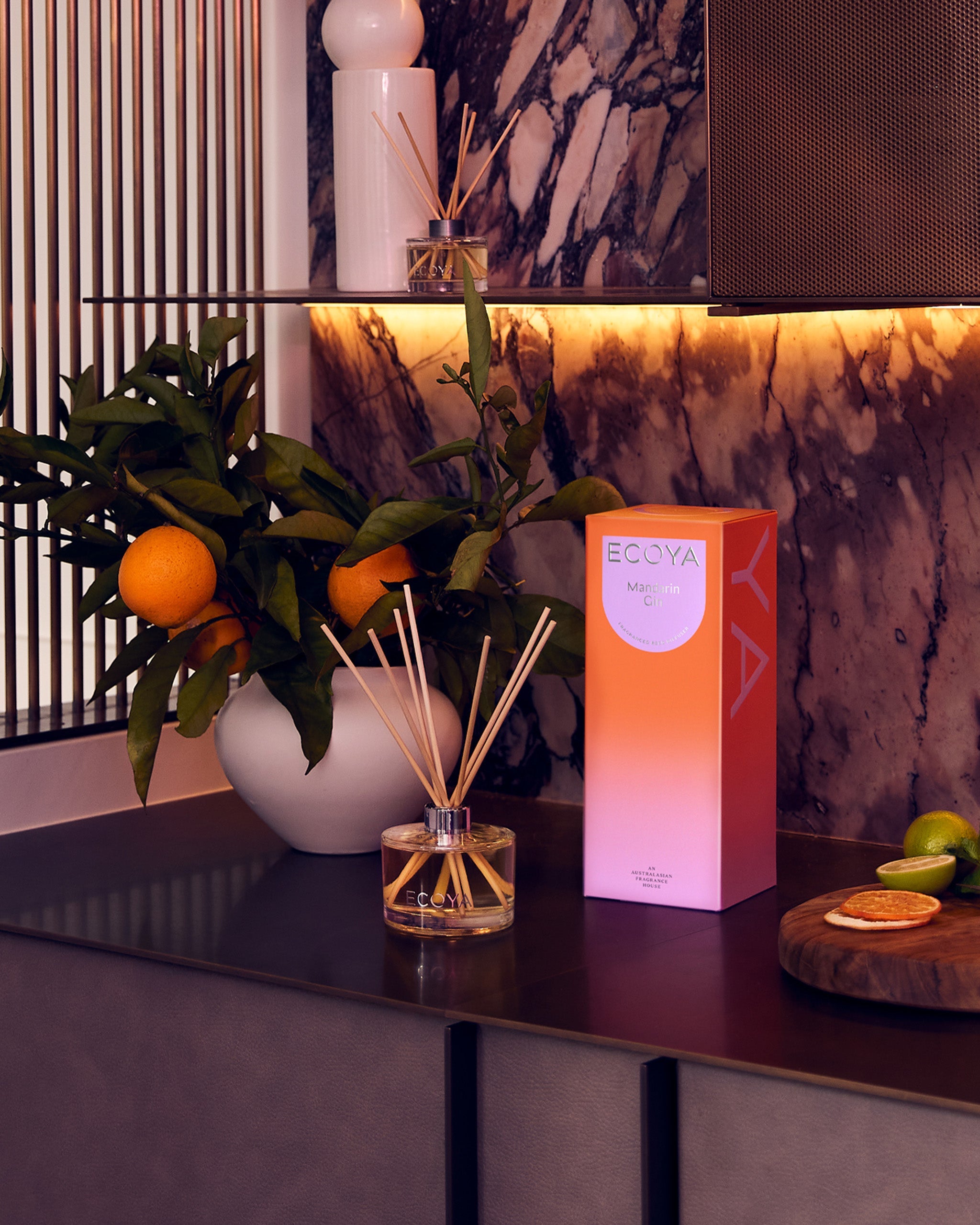 Mandarin Reed Diffuser Mandarin Gin Reed Diffuser – Botanical Citrus Scent – The Bird Cage by ...