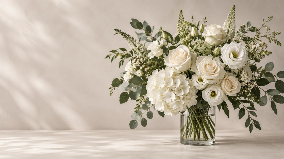 White floral arrangement — Floral Favourites